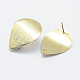 Brass Drawbench Stud Earring Findings(X-KK-F728-15G-NF)-2