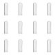12Pcs Transparent Glass Straw Dustproof Covers(AJEW-FG0002-37A)-1