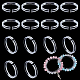 Elite 20Pcs Small Transparent Shelf Bangle Organizer Bracelet Displays Stand Jewelry Holder(BDIS-PH0001-04)-1
