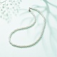 Glass Pearl Round Beaded Necklace for Women(X-NJEW-JN03903)-2