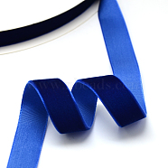 1/8 inch Single Face Velvet Ribbon, Dark Blue, 1/8 inch(3.2mm), about 200yards/roll(182.88m/roll)(OCOR-R019-3.2mm-175)