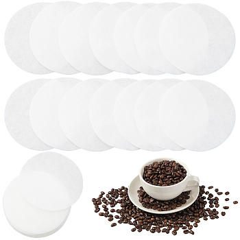 100Pcs Paper Coffee Filters, Round, White, 56x0.1mm