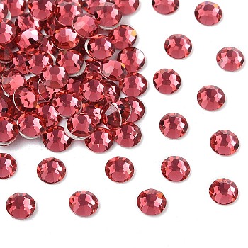 Preciosa&reg MAXIMA Crystal No Hotfix Flatback Stones, Czech Crystal, Dura Foiling, Round(438 11 615 Chaton Rose), 70040 Indian Pink, SS12(3~3.2mm)