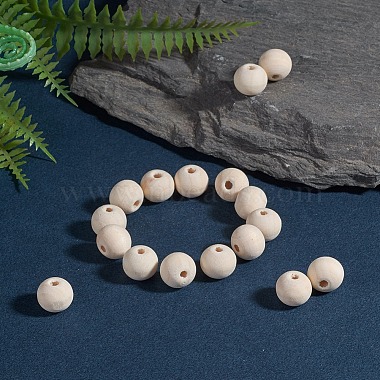 Perles en bois naturel non fini(WOOD-S651-12mm-LF)-4
