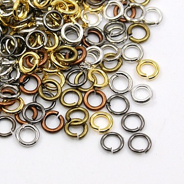 Mixed Color Ring Brass Open Jump Rings