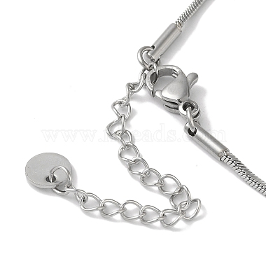 304 Stainless Steel Snake Chain Necklaces(NJEW-I126-01P)-3