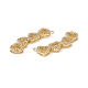 Brass Micro Pave Clear Cubic Zirconia Connector Charms(KK-E068-VC024)-3