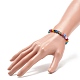 9 pièces 9 couleurs à la main mauvais œil au chalumeau rond perlé extensible bracelets ensemble pour enfants(BJEW-JB08899)-3