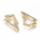 Brass Micro Pave Clear Cubic Zirconia Twister Clasps(ZIRC-S067-122-NF)-3