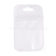 PP Zip Lock Bags, Resealable Bags, Self Seal Bag, Rectangle, White, 9x5.5x0.15cm(OPP-Z002-06)