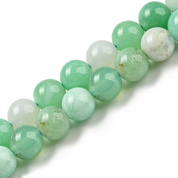 Natural Chrysoprase Beads Strands, Round, 6mm, Hole: 0.7mm, about 61pcs/strand, 15.75''~16.14''(40~41cm)