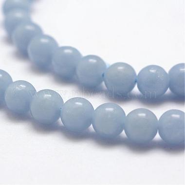 Natural Angelite Beads Strands(G-P217-31-6mm)-3