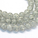 Chapelets de perle ronde en verre craquelé transparent peint(X-DGLA-Q018-8mm-41)-1