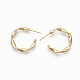 Semicircular Brass Stud Earrings(KK-Q762-016G-NF)-2