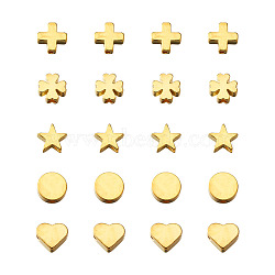 Brass Beads, Mixed Shapes, Golden, 8x3mm, Hole: 1.8mm, 150pcs/set(PALLOY-PJ0001-11G)