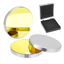 Silicon Gold-Plated Reflective Lens, CO2 Laser Mirror Lens, for Laser Engraving Cutting Machine, Flat Round, Yellow, 25x3mm(AJEW-WH0248-391B)