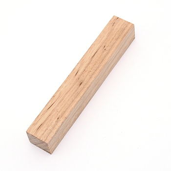 Wood Block, for Pen Making, Cuboid, Wheat, 13.3x2.1x2.1cm