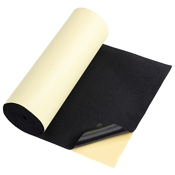 Adhesive EVA Foam Sheets, for Art Supplies, Paper Scrapbooking, Cosplay, Foamie Crafts, Black, 3000x200x1mm