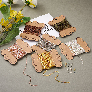 Craftdady kits de bijoux en chaîne en laiton bricolage(DIY-CD0001-08)-5