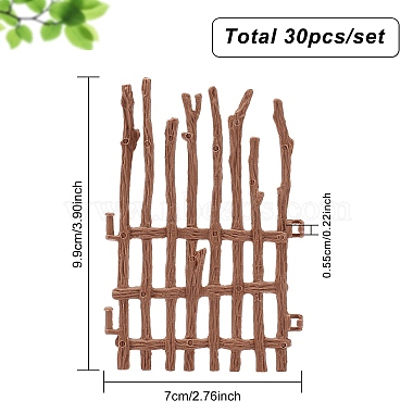 Fingerinspire PP Plastic Fences Model Sets(AJEW-FG0001-74)-2