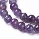 Natural Amethyst Round Bead Strands(G-L170-6mm-03)-5