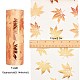 Maple Leaf Pattern Organza Ribbon(OCOR-WH0057-11D)-2