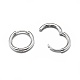 Rhodium Plated 925 Sterling Silver Hoop Earrings(X-STER-L057-077A)-2