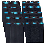5 Sets Hook and Loop Fastening Tape Strap Cable Ties, with Adhesive Tape, Black, 19x93x2mm, 4 pairs/set(DIY-CN0003-20)