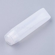 Transparent Cosmetic Soft Tube, Plastic Lotion Shampoo Cream Squeeze Packaging Tube, Screw Lid Flip Cap, Clear, 9.8x2.6cm, Capacity: about 30ml(MRMJ-WH0010-01-30ml)