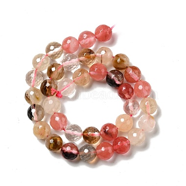 Cherry Quartz Glass Beads Strands(G-P476-01D-01)-3