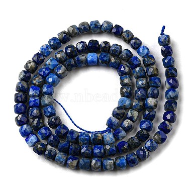 Natural Lapis Lazuli Beads Strands(G-C052-05B)-3