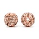 Polymer Clay Pave Rhinestone Beads(RB-Q197-10mm-26)-2