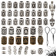 kit de fabrication de bijoux pour cheveux dreadlocks diy kissitty(FIND-KS0001-09)-1