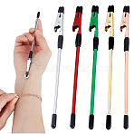 5Pcs 5 Colors Iron Alligator Clips, Card Note Picture Memo Photo Clips, Mixed Color, 156.5x7.5x12mm, 1pc/color(AJEW-GA0008-33)