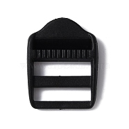 Plastic Buckle Clasps, For Webbing, Strapping Bags, Garment Accessories, Rectangle, Black, 4x3.1x0.7cm, Inner Diameter: 2.5x0.65~0.7cm(FIND-WH0013-35)