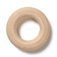 Unfinished Wood Linking Rings, Macrame Wooden Rings, Round, BurlyWood, 20x5mm, Inner Diameter: 10.5mm(WOOD-F002-02C)