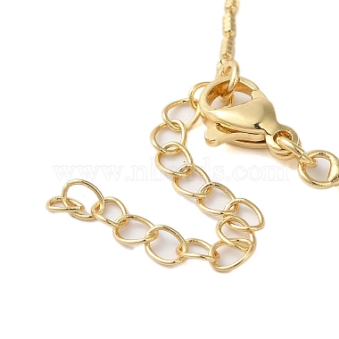 Brass Micro Pave Cubic Zirconia Heart Pendant Necklaces for Women(NJEW-S429-01G-01)-3