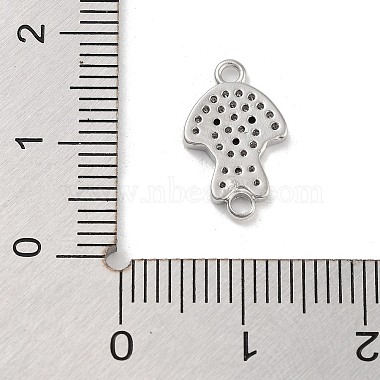 Brass Pave Clear & Black Cubic Zirconia Pet Puppy Connector Charms(KK-Z061-01P-02)-3