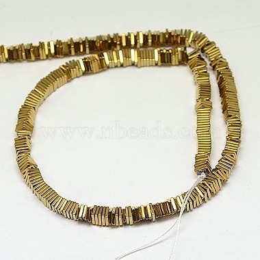 Electroplate Non-magnetic Synthetic Hematite Heishi Beads Strands(X-G-J171A-4x4mm-06)-2