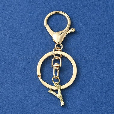 Letter Y Alloy Keychain