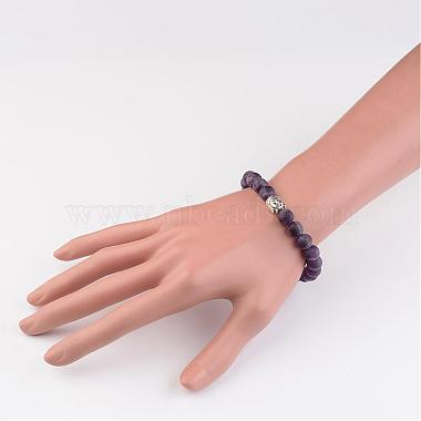 Natural Gemstone Beads Stretch Bracelets(BJEW-JB02446)-4