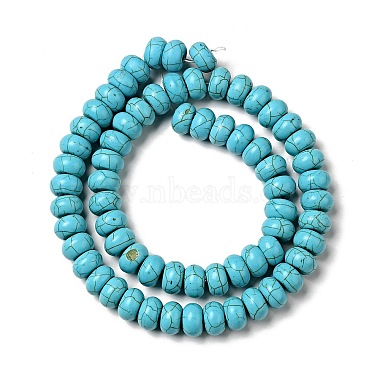 Synthetic Turquoise Beads Strand(TURQ-G109-10x6mm-06)-3