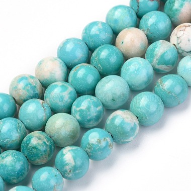 Natural Howlite Beads Strands(G-L555-02-6mm)-7