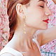 10Pcs Brass Stud Earring Findings(KK-BBC0010-83)-5