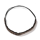 Retro Glass Rhinestone & Plastic Beaded Elastic Rubber Hair Headband for Women Girls(OHAR-B005-01B)-1