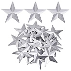 Iron Cabochons, Star, Platinum, 88x92x0.4mm(IFIN-WH20009-01D-P)