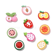 Opaque Resin Cabochons, DIY Accessories, Phone Case Decoration, Mixed Shapes, Mixed Color, 20~27.5x19~25.5x6~8mm(CRES-M010-15)