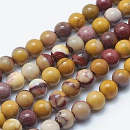 Natural Mookaite Beads Strands, Round, 8mm, Hole: 2mm, about 48pcs/strand, 15.3 inch(G-K287-07-8mm)