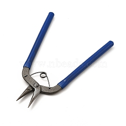 65# Carbon Steel Jewelry Pliers, Round Nose Pliers, Dark Blue, 15.7x10.6x0.9cm(PT-H001-08)