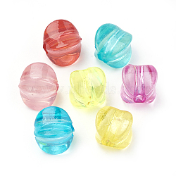 Transparent Acrylic Beads, Lantern, Mixed Color, 9x8.5x8.5mm, Hole: 2.5mm, about 1385pcs/500g(MACR-S296-54)